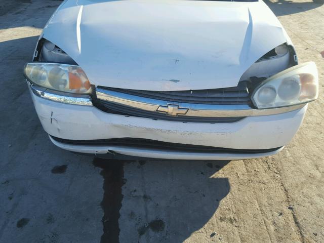 1G1ZT528X5F194435 - 2005 CHEVROLET MALIBU LS WHITE photo 9