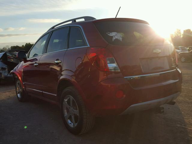 3GNAL3EK8DS626411 - 2013 CHEVROLET CAPTIVA LT RED photo 3