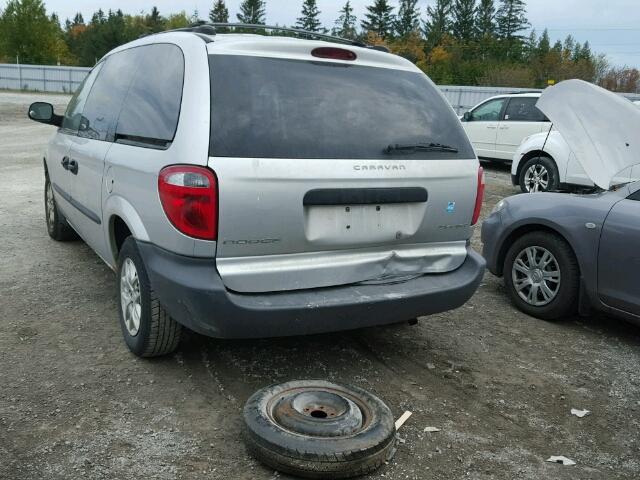 1D4GP25R94B528548 - 2004 DODGE CARAVAN SE SILVER photo 3