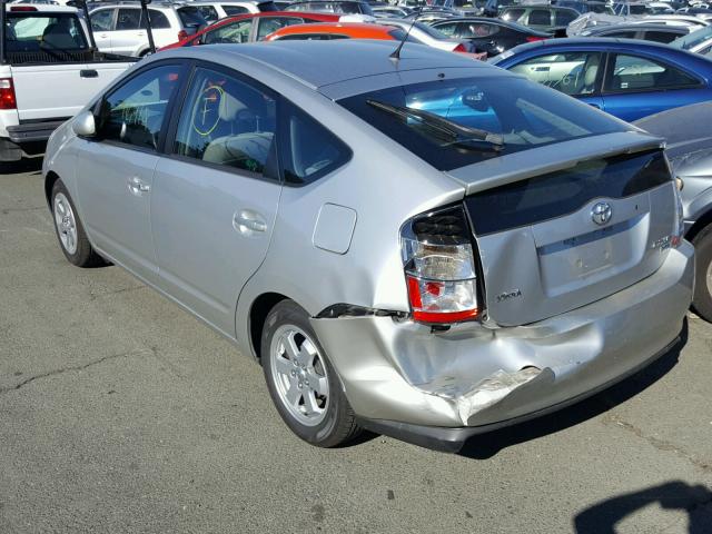 JTDKB20U457021613 - 2005 TOYOTA PRIUS SILVER photo 3