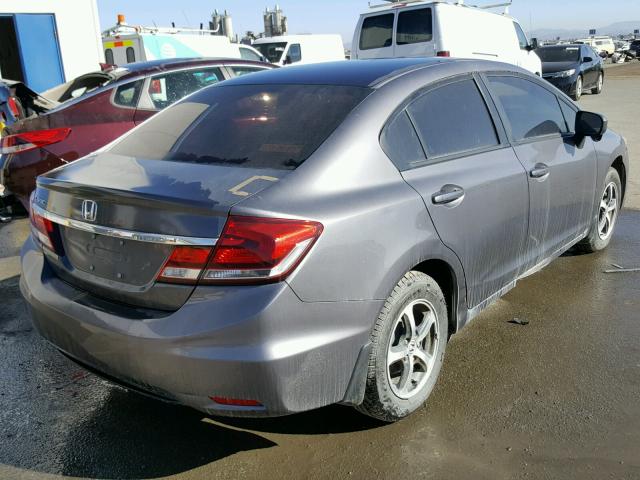 19XFB2F74FE234596 - 2015 HONDA CIVIC SE GRAY photo 4