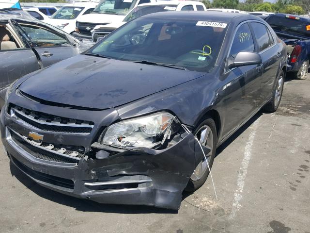 1G1ZC5EB7AF242801 - 2010 CHEVROLET MALIBU 1LT ნაცრისფერი ფოტო 2