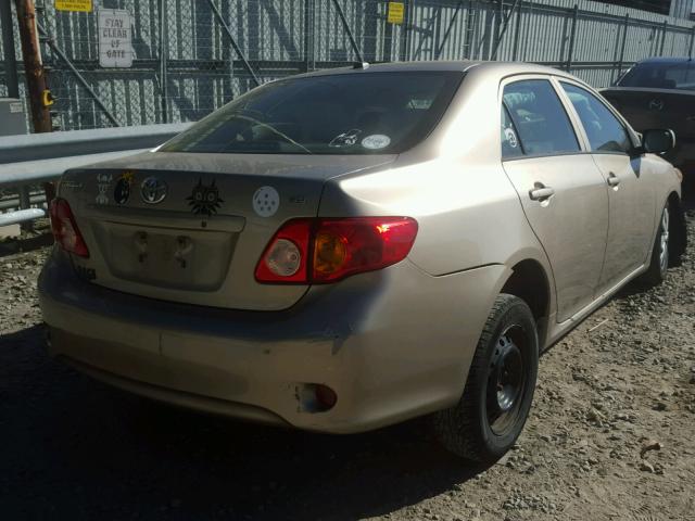 1NXBU4EE9AZ202401 - 2010 TOYOTA COROLLA BEIGE photo 4