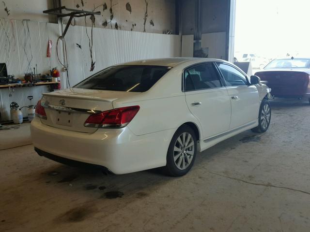 4T1BK3DB0CU440745 - 2012 TOYOTA AVALON BAS WHITE photo 4
