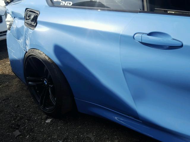 WBS3R9C54FK331555 - 2015 BMW M4 BLUE photo 4