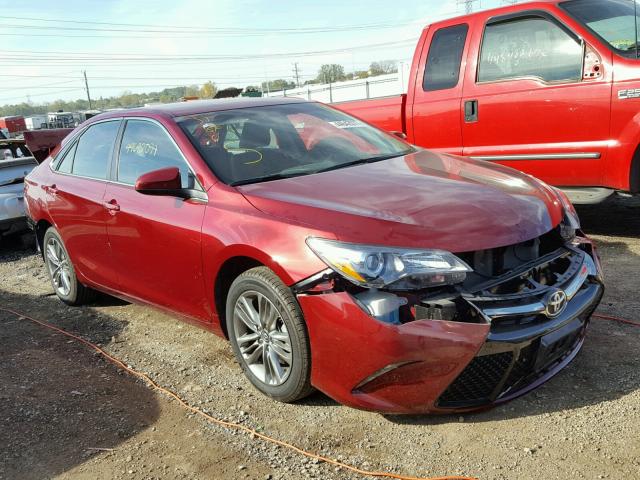 4T1BF1FK0GU608699 - 2016 TOYOTA CAMRY LE წითელი ფოტო 1