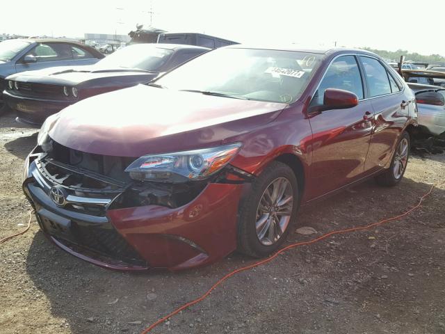 4T1BF1FK0GU608699 - 2016 TOYOTA CAMRY LE RED photo 2