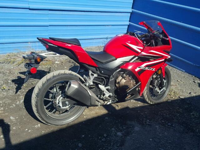 MLHPC4409H5400058 - 2017 HONDA CBR500 RED photo 4