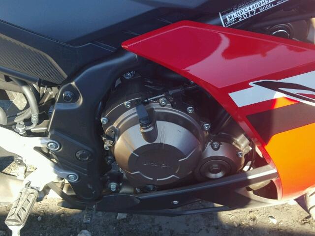 MLHPC4409H5400058 - 2017 HONDA CBR500 RED photo 7