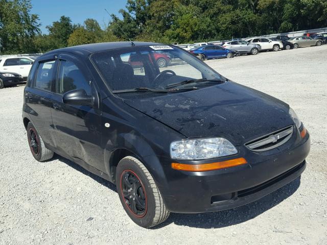 KL1TD66626B623785 - 2006 CHEVROLET AVEO BASE Қара фото 1