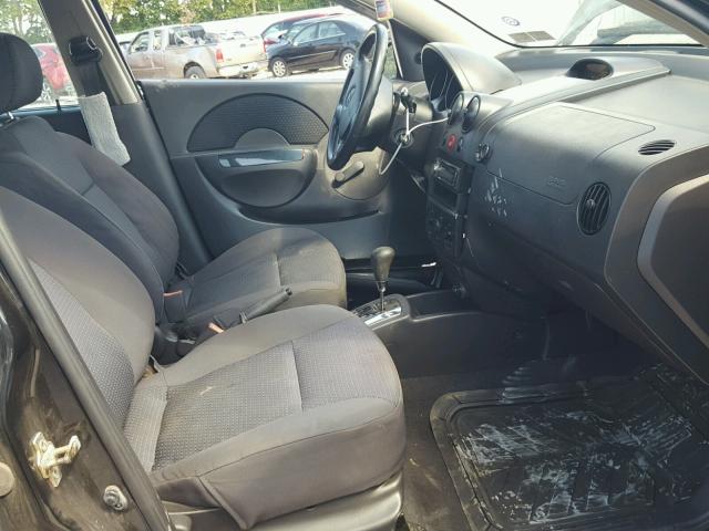 KL1TD66626B623785 - 2006 CHEVROLET AVEO BASE Қара фото 5