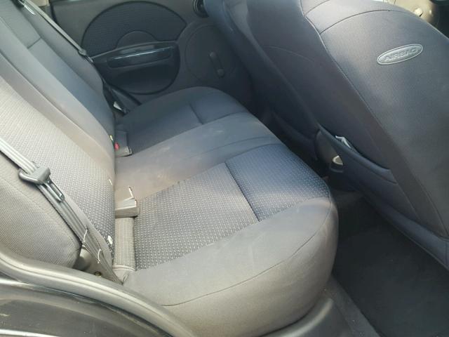 KL1TD66626B623785 - 2006 CHEVROLET AVEO BASE Қара фото 6