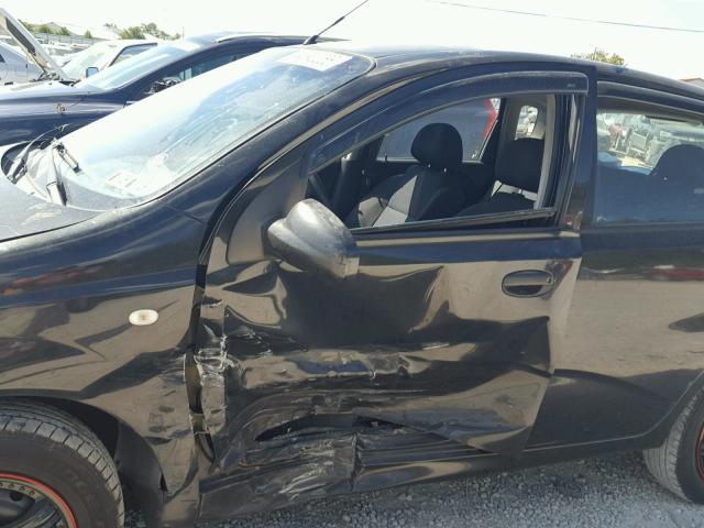 KL1TD66626B623785 - 2006 CHEVROLET AVEO BASE Қара фото 9