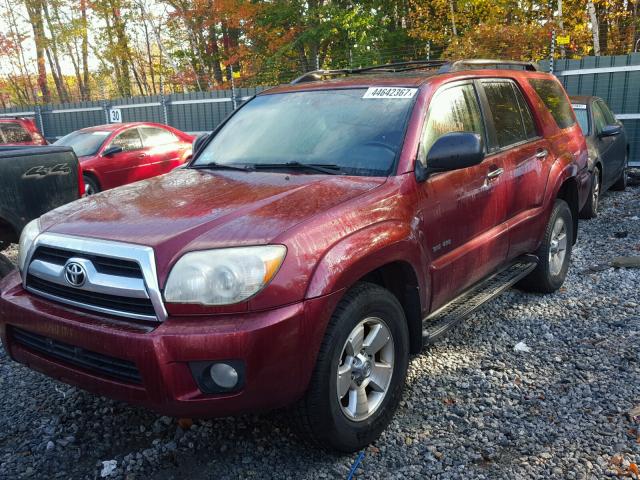 JTEBU14R38K010612 - 2008 TOYOTA 4RUNNER BURGUNDY photo 2