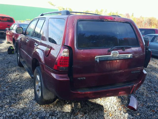 JTEBU14R38K010612 - 2008 TOYOTA 4RUNNER BURGUNDY photo 3