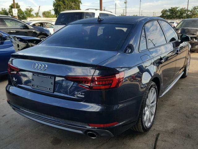 WAUKMAF49JN001940 - 2018 AUDI A4 ULTRA P BLUE photo 4