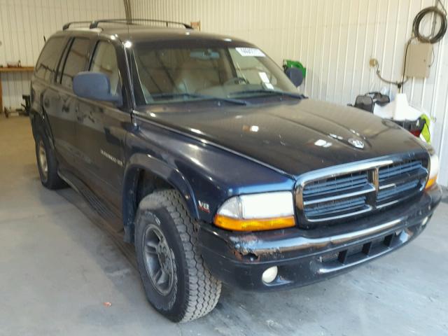 1B4HS28N3YF211627 - 2000 DODGE DURANGO BLACK photo 1