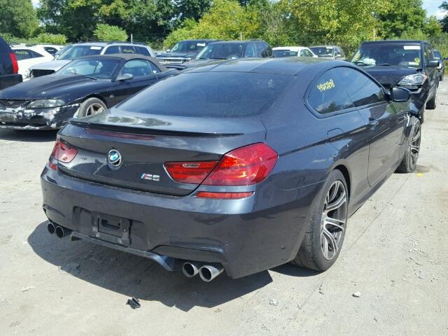WBSLX9C57ED160325 - 2014 BMW M6 BLACK photo 4