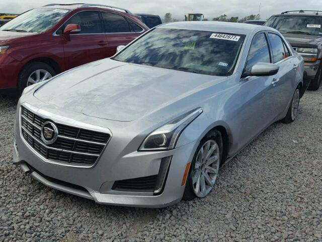 1G6AX5S32E0197302 - 2014 CADILLAC CTS SILVER photo 2