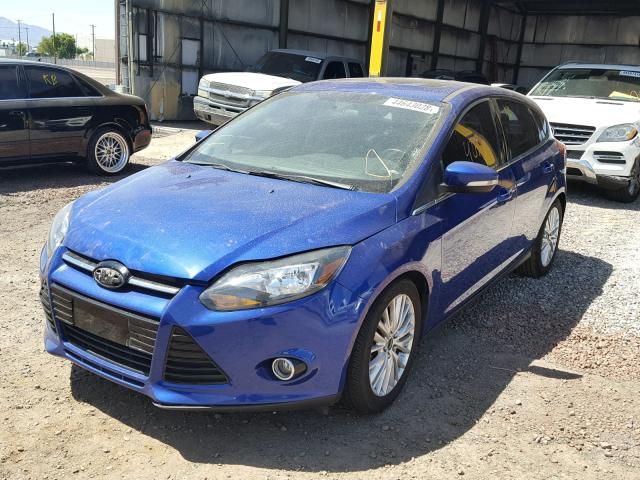 1FADP3N23EL461679 - 2014 FORD FOCUS TITA BLUE photo 2