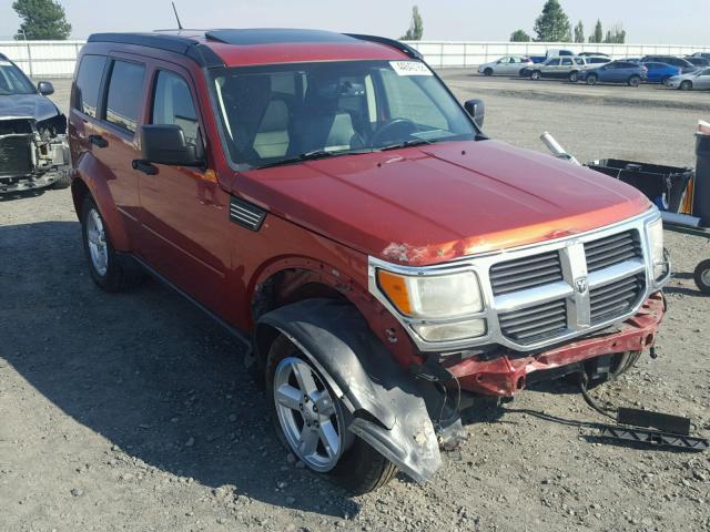 1D8GU58K87W562453 - 2007 DODGE NITRO SLT ORANGE photo 1