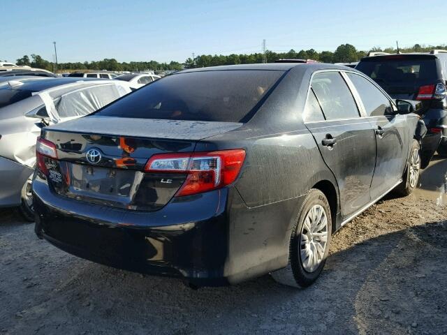 4T4BF1FK9CR185282 - 2012 TOYOTA CAMRY BASE BLACK photo 4