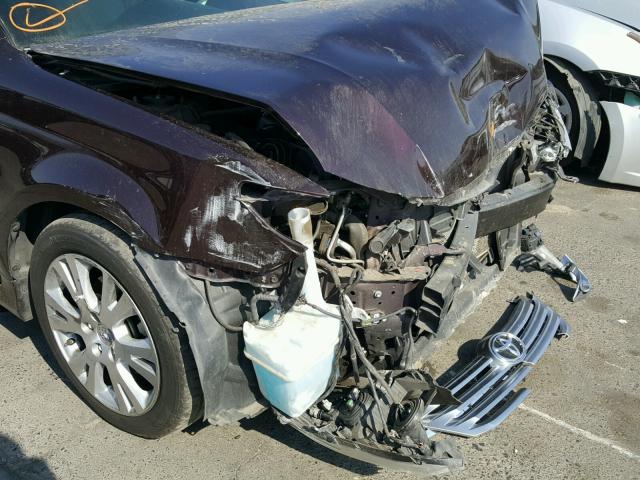 4T1BK3DB1BU376553 - 2011 TOYOTA AVALON BAS PURPLE photo 9