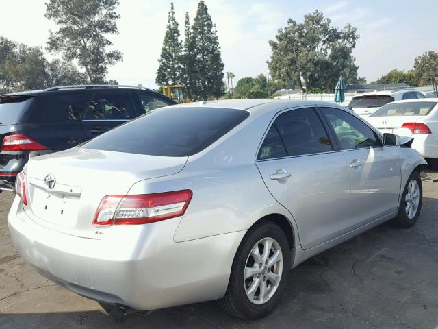 4T1BF3EK2BU583181 - 2011 TOYOTA CAMRY BASE SILVER photo 4