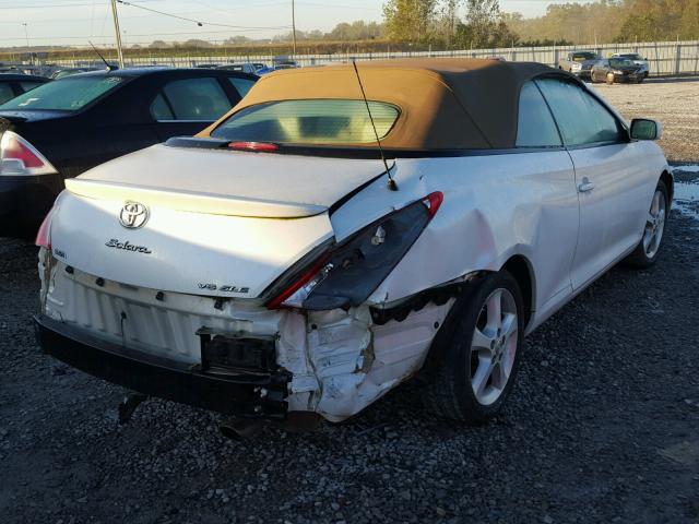 4T1FA38P35U058836 - 2005 TOYOTA CAMRY SOLA WHITE photo 4