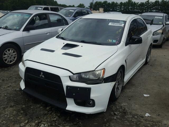 JA3AW86V18U050588 - 2008 MITSUBISHI LANCER EVO WHITE photo 2