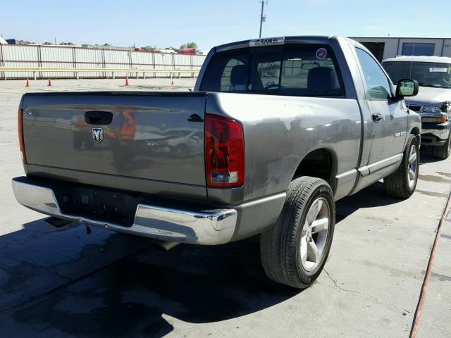 1D7HA16K15J558297 - 2005 DODGE RAM 1500 S SILVER photo 4