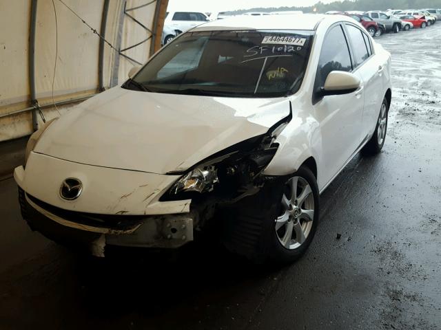 JM1BL1SFXA1216800 - 2010 MAZDA 3 WHITE photo 2