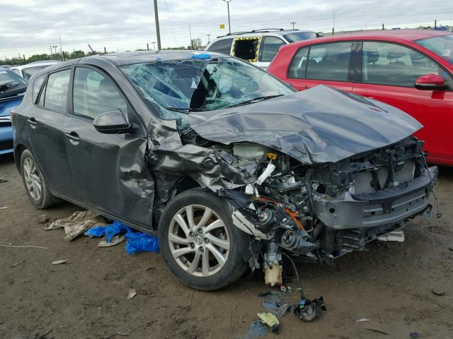 JM1BL1L71C1556640 - 2012 MAZDA 3 I GRAY photo 1