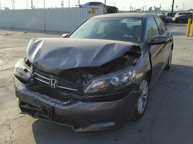 1HGCR2F87EA273760 - 2014 HONDA ACCORD EXL GRAY photo 2