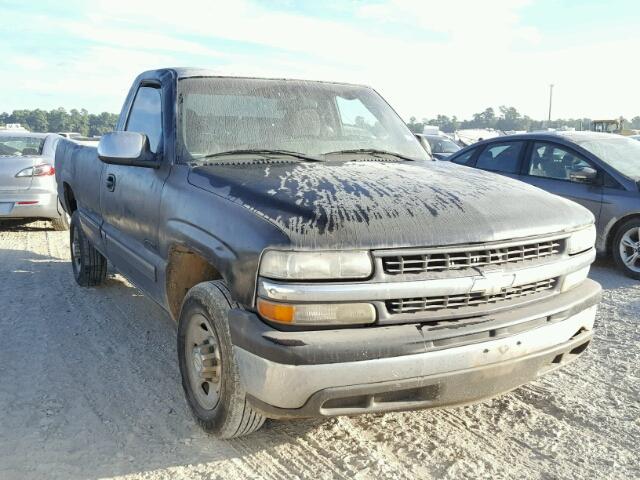 1GCGC24U9YZ355772 - 2000 CHEVROLET SILVERADO BLACK photo 1