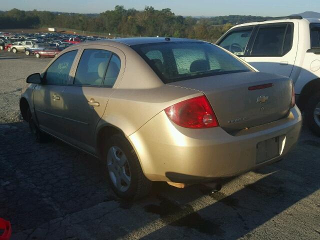 1G1AL58F787265687 - 2008 CHEVROLET COBALT LT GOLD photo 3