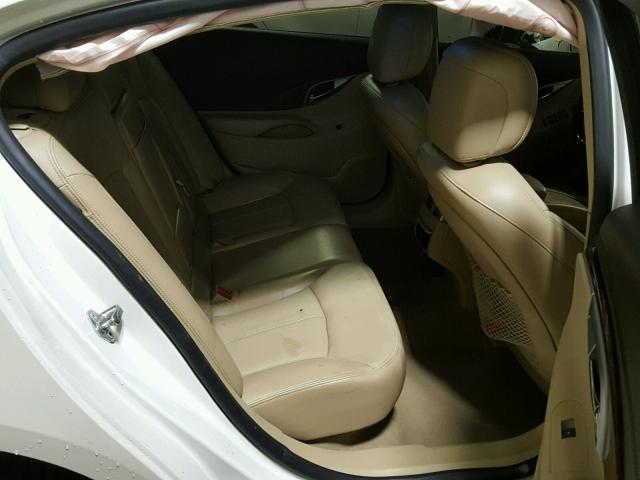 1G4GC5EG4AF291279 - 2010 BUICK LACROSSE C WHITE photo 6