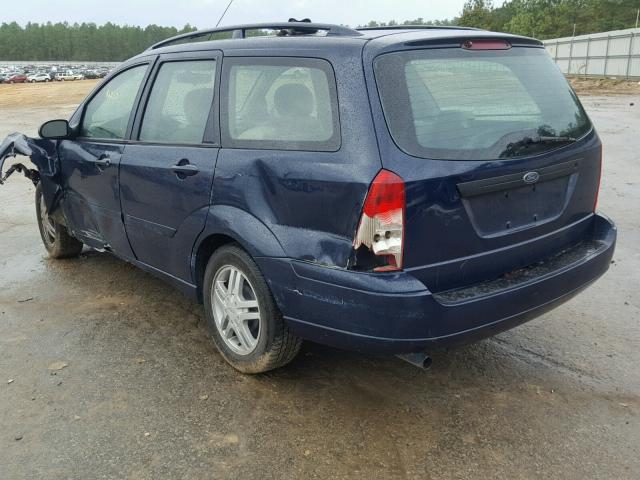 1FAFP36381W155814 - 2001 FORD FOCUS SE BLUE photo 3