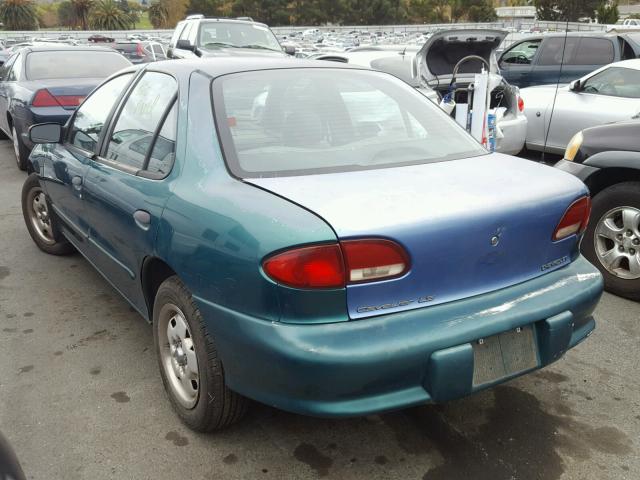 1G1JC5247X7194299 - 1999 CHEVROLET CAVALIER GREEN photo 3