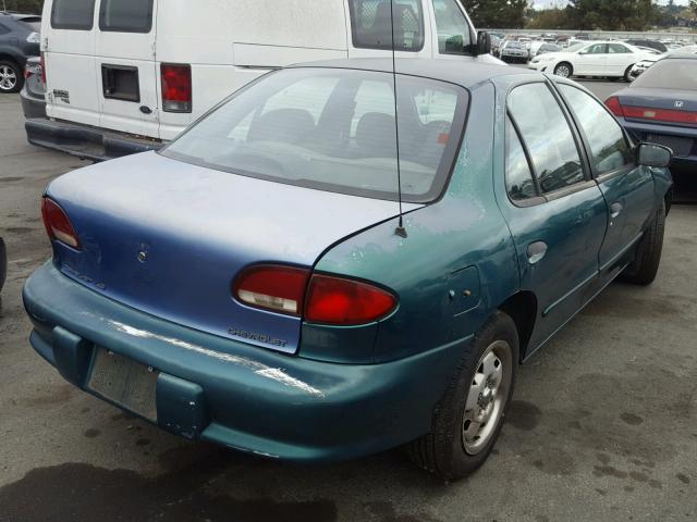 1G1JC5247X7194299 - 1999 CHEVROLET CAVALIER GREEN photo 4