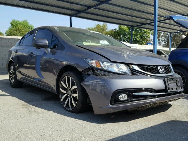 19XFB2F92EE210085 - 2014 HONDA CIVIC EXL GRAY photo 1