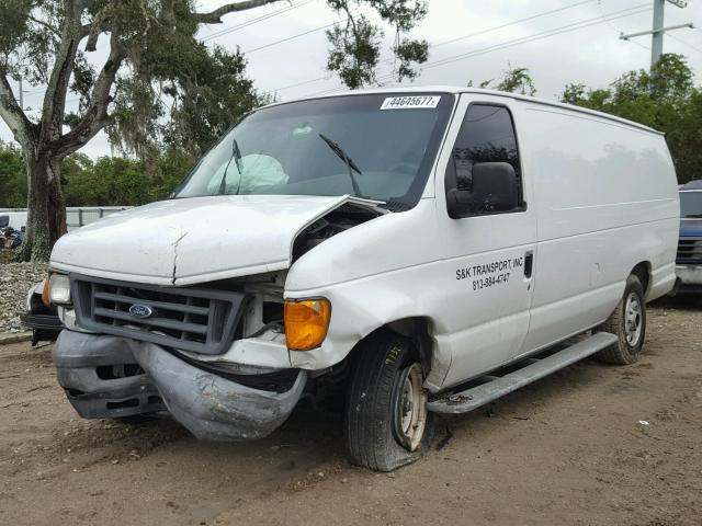 1FTNS24W17DB38160 - 2007 FORD ECONOLINE WHITE photo 2