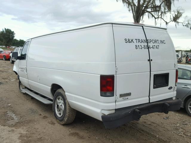 1FTNS24W17DB38160 - 2007 FORD ECONOLINE WHITE photo 3