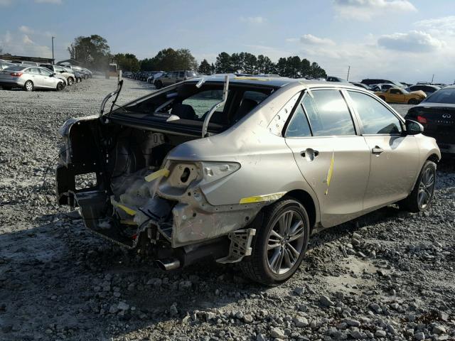 4T1BF1FKXFU494015 - 2015 TOYOTA CAMRY LE GOLD photo 4