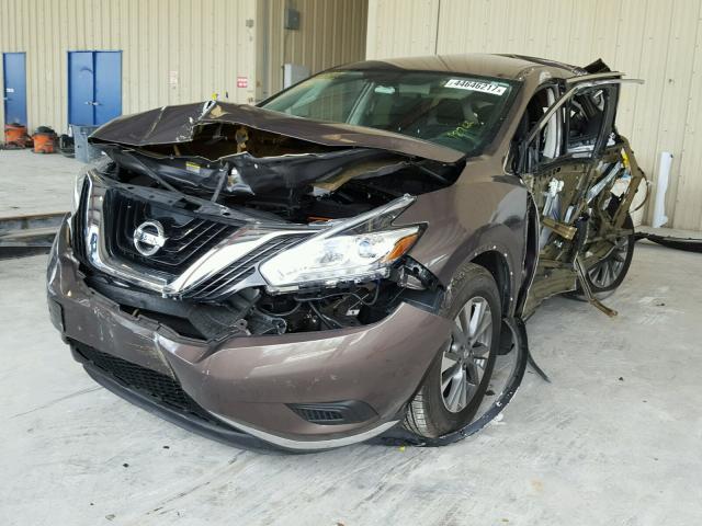 5N1AZ2MG1FN254580 - 2015 NISSAN MURANO S BROWN photo 2