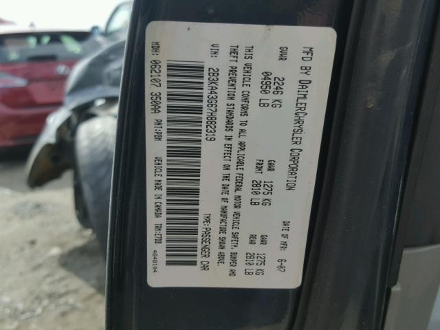 2B3KA43G67H882319 - 2007 DODGE CHARGER SE SILVER photo 10