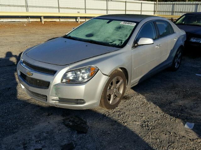 1G1ZC5EU8BF358558 - 2011 CHEVROLET MALIBU 1LT SILVER photo 2