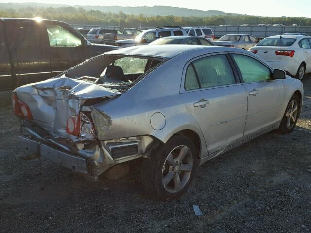 1G1ZC5EU8BF358558 - 2011 CHEVROLET MALIBU 1LT SILVER photo 4