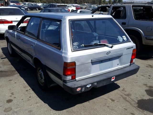 JF2AN52B5ND422834 - 1992 SUBARU LOYALE SILVER photo 3