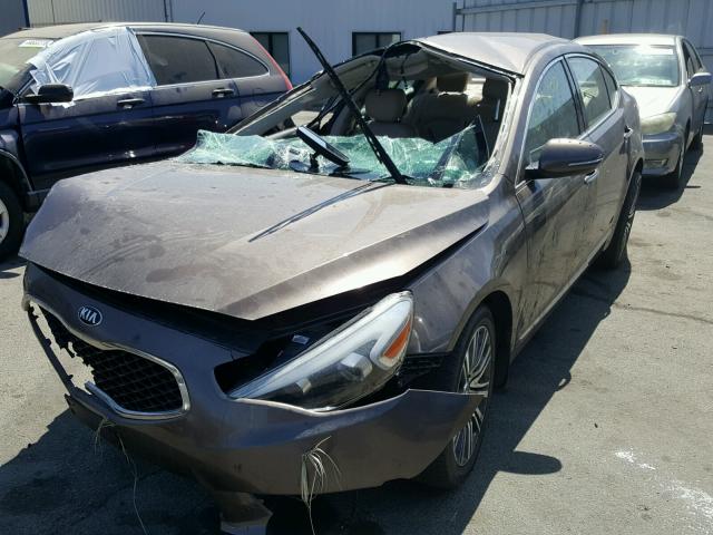 KNALN4D79E5152332 - 2014 KIA CADENZA PR GRAY photo 2